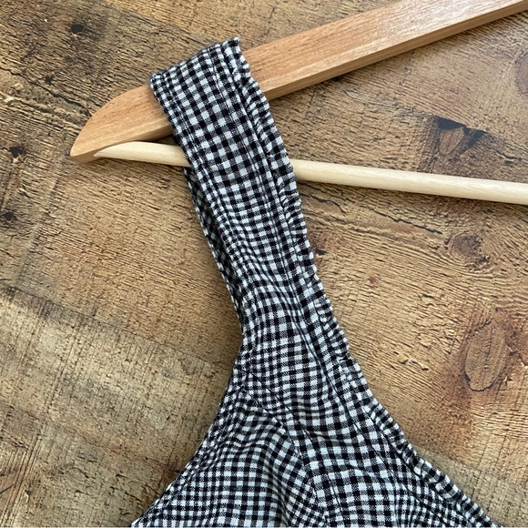 Black + White Plaid Crop Top Abercrombie + Fitch - Picture 5 of 8